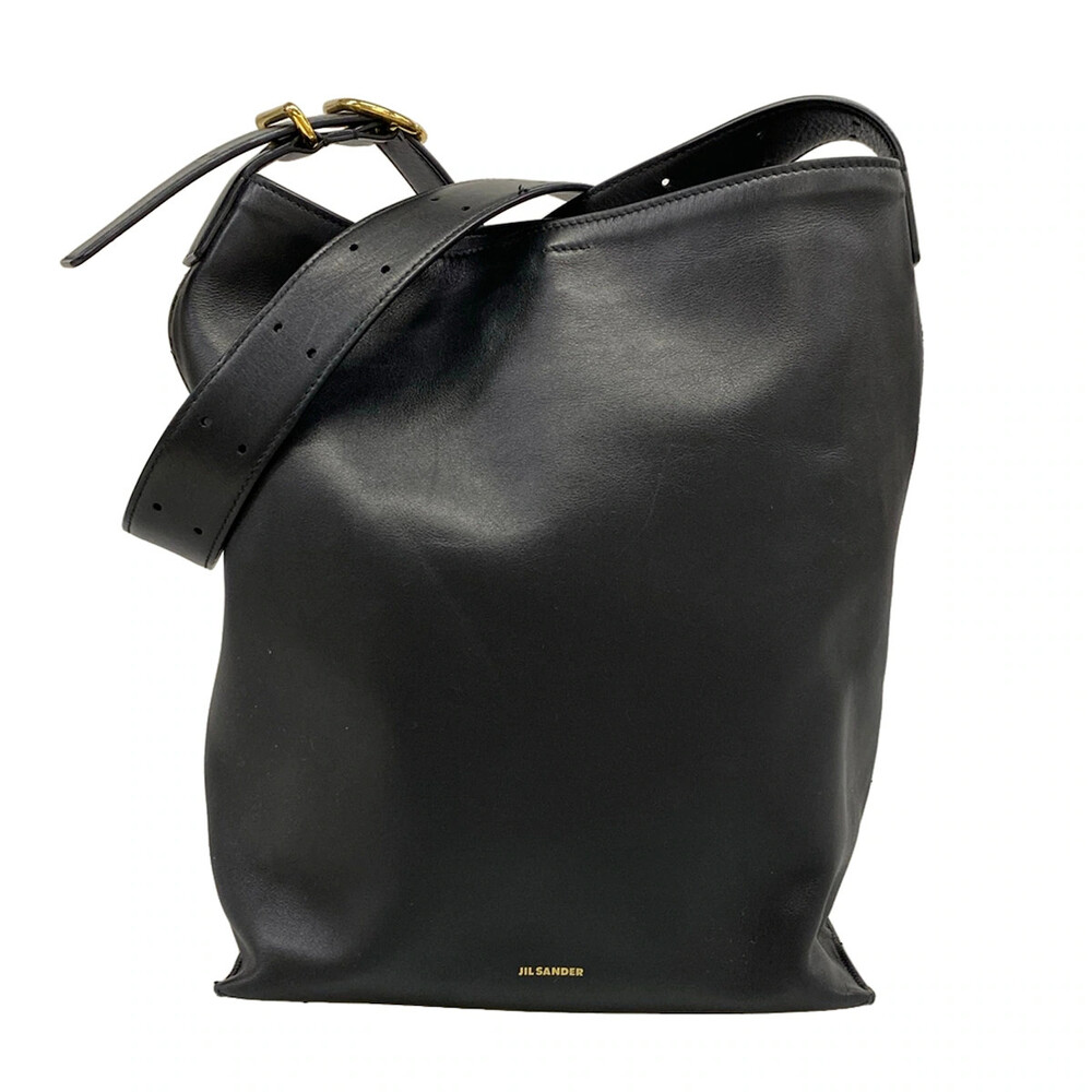 Jil Sander Cannolo Tote Black Leather #335775J13B